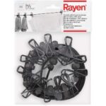 Tendedero cuerda elástica con pinzas RAYEN