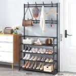 Mueble / perchero organizador zapatera 4 estantes - Imagen 2