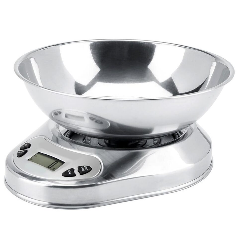 Balanza en acero inoxidable Balanza de cocina digital 1 kg acero inoxidable - Imagen 1