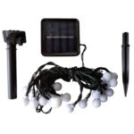 Guirnalda / guía de luces LED multicolor 5 metros con panel solar