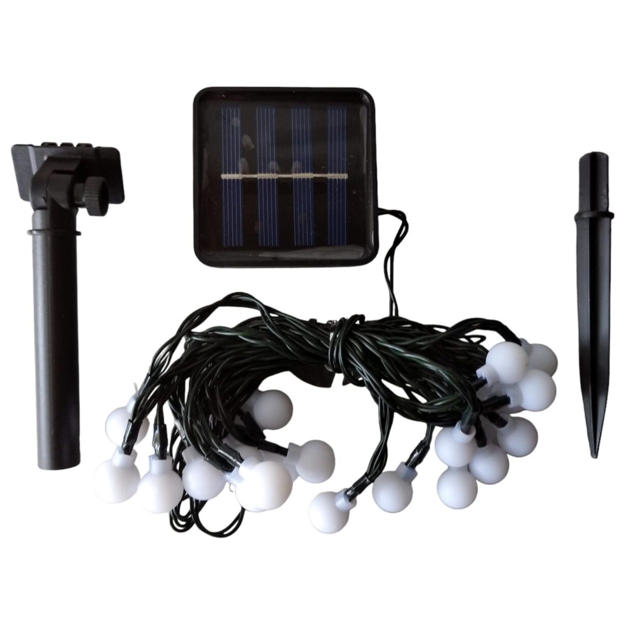 Guirnalda luces solar c Guirnalda / guía de luces LED multicolor 5 metros con panel solar - Imagen 1