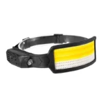 Linterna LED minero recargable luz blanca, roja y azul
