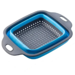 Colador / escurridor plegable de silicona para alimentos