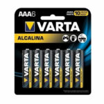 Pack x 6 pilas alcalinas 1.5 volt AAA VARTA