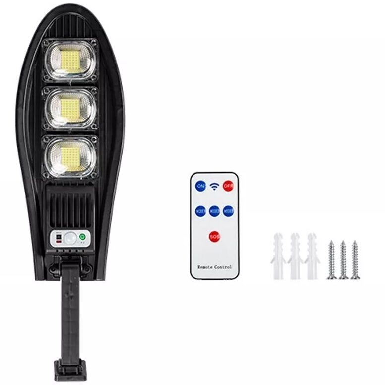 Farol Exterior Solar Foco LED de calle recargable solar + control remoto - Imagen 1