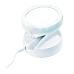 Espejo plástico plegable con luz LED y aumento - Imagen 7