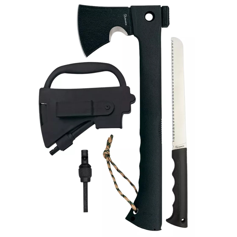 hacha Hacha táctica pedernal + martillo + sierra + cuchillo ALBAOINOX - Imagen 1