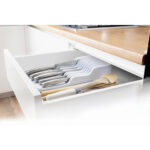 Soporte organizador de cuchillos para cajón BLANCO - Imagen 2