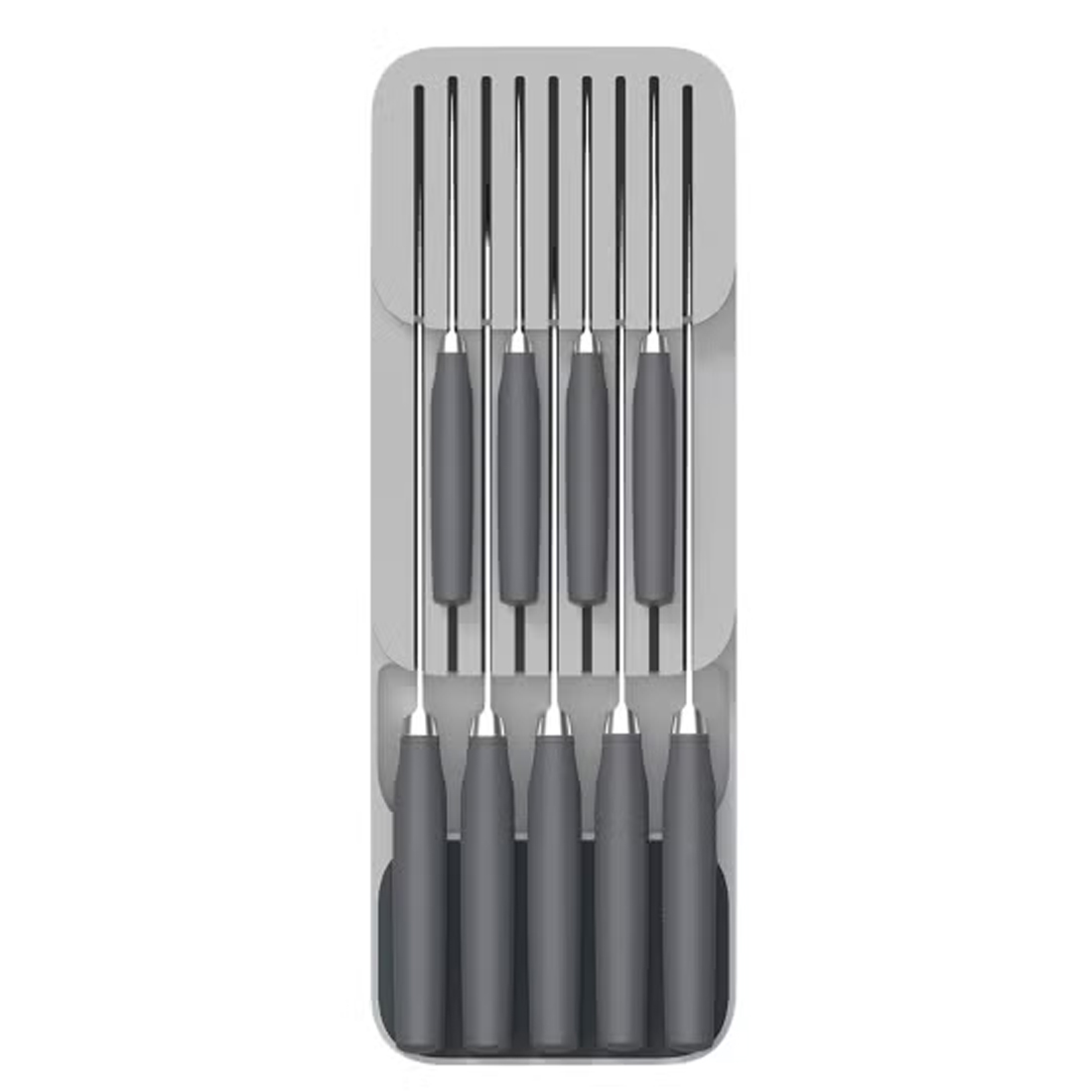 organizador cuchillos a Soporte organizador de cuchillos para cajón GRIS - Imagen 1
