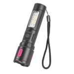 Linterna de mano recargable USB + estuche plástico