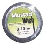 Tanza de pesca monofilamento 0.70 mm x 600 metros MUSTAD WISH