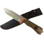 Cuchillo táctico con rompe cristales + vaina - Imagen 3