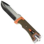 Cuchillo táctico con rompe cristales + vaina - Imagen 2