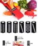 Mandolina / Rallador y rebanador de vegetales diferentes cuchillas - Imagen 3