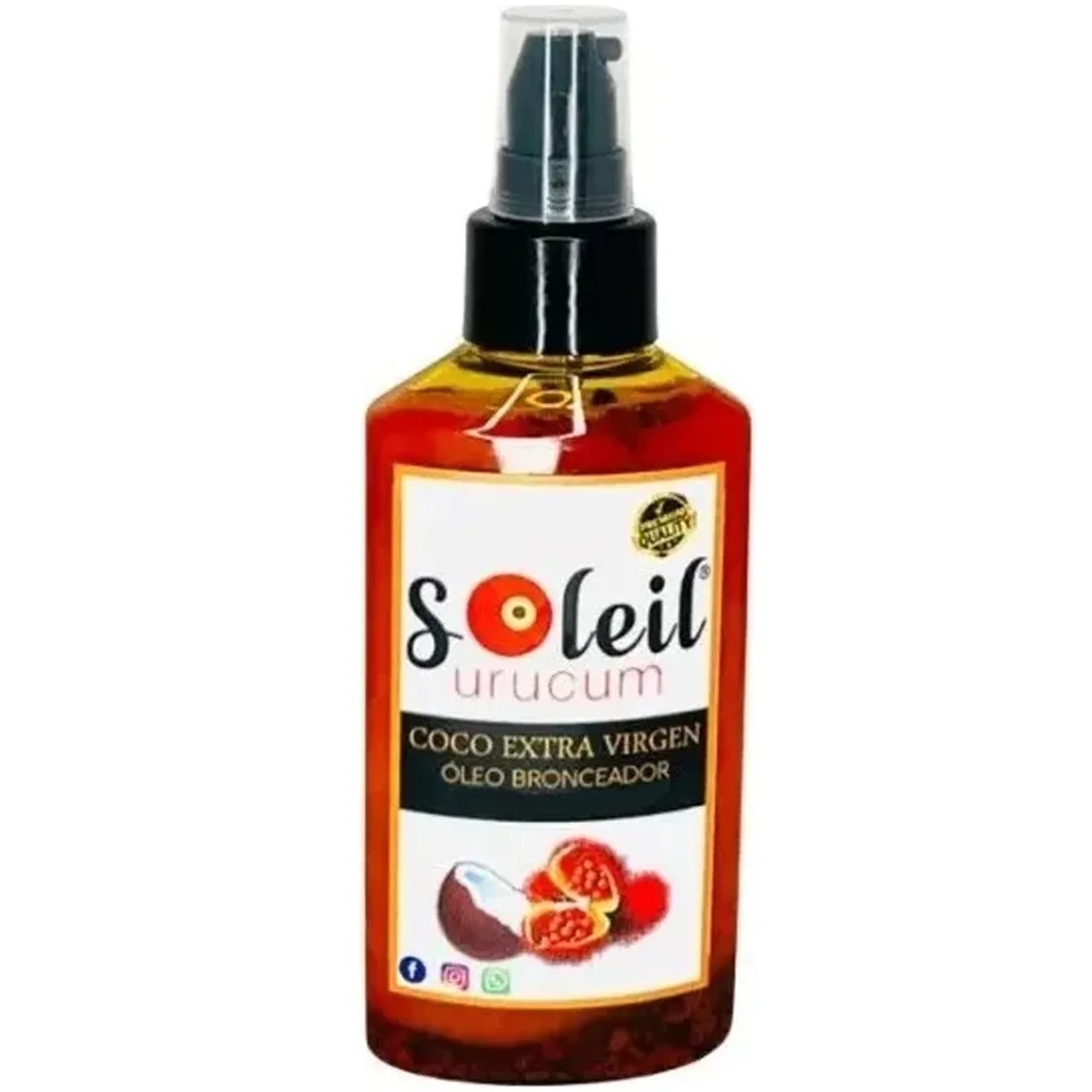 Coco extra virgen Óleo bronceador 150 ml con Coco Extra Virgen y Semillas de URUCUM - Imagen 1