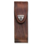 Estuche de cuero marrón VICTORINOX