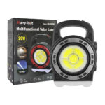 Farol + linterna LED recargable USB y solar