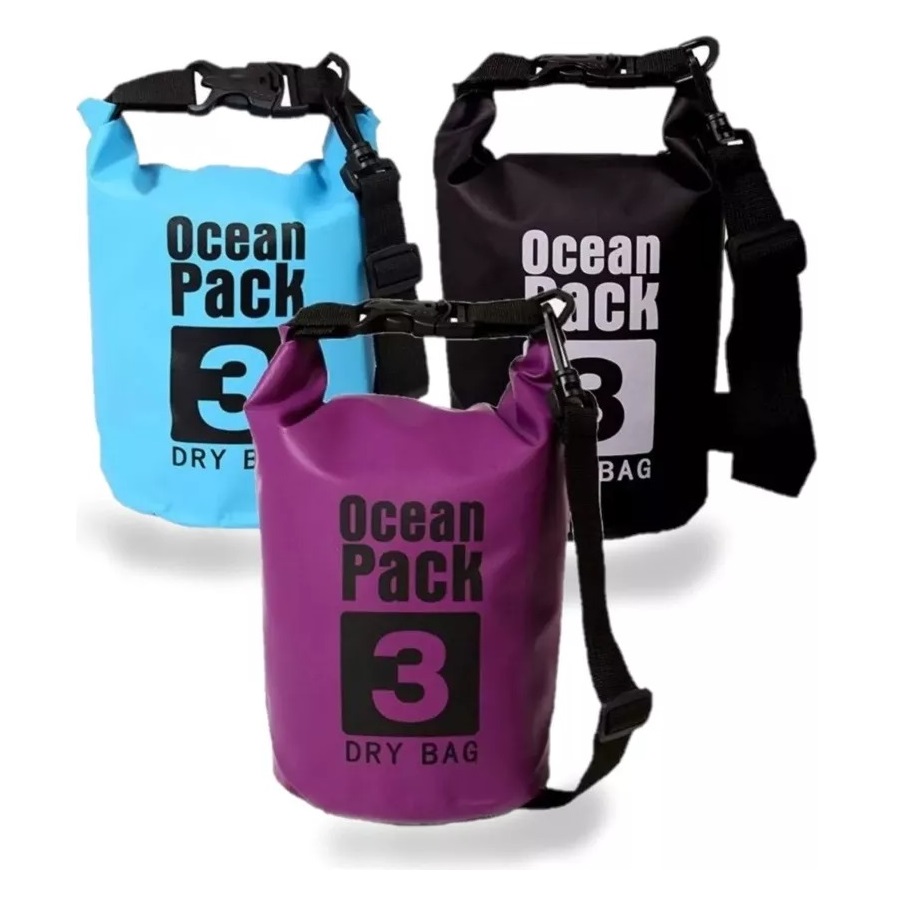 Bolsa estanco 3 Litros Ocean Pack violeta pg Bolsa estanco 3 litros ideal actividades náuticas - Imagen 1