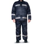 Equipo de lluvia con reflectivo (campera + pantalón) talle L