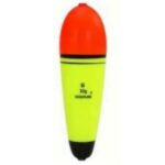 Boya de pesca zanahoria 30 gramos amarilla/roja