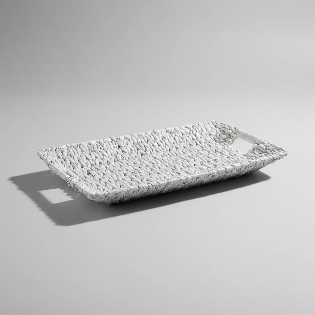 Canasta jacinto Canasto rectangular 52 x 29 x 5 cm en jacinto de agua - Imagen 1
