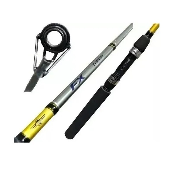 Caña FX gris Caña fibra de vidrio 2 mts 2 Tramos Fx SHIMANO - Imagen 1