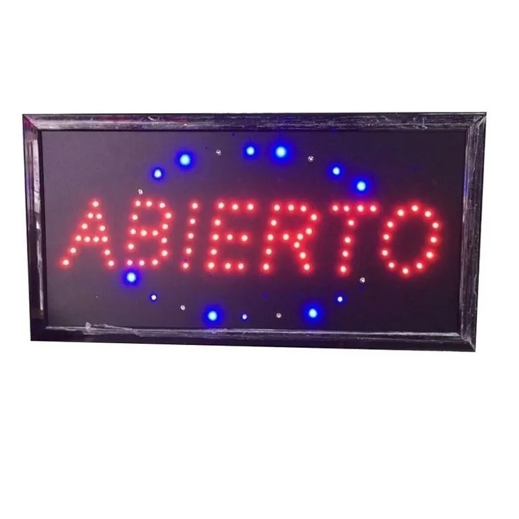 Cartel luminoso ABIERTO Cartel LED luminoso ABIERTO - Imagen 1