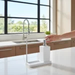 Dispensador de jabón con porta trapo