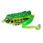 Señuelo de pesca tipo rana con patas goma antienganche