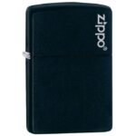 Encendedor Black Matte 218ZL con marca ZIPPO