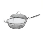 Cesta grill en acero inoxidable con tapa