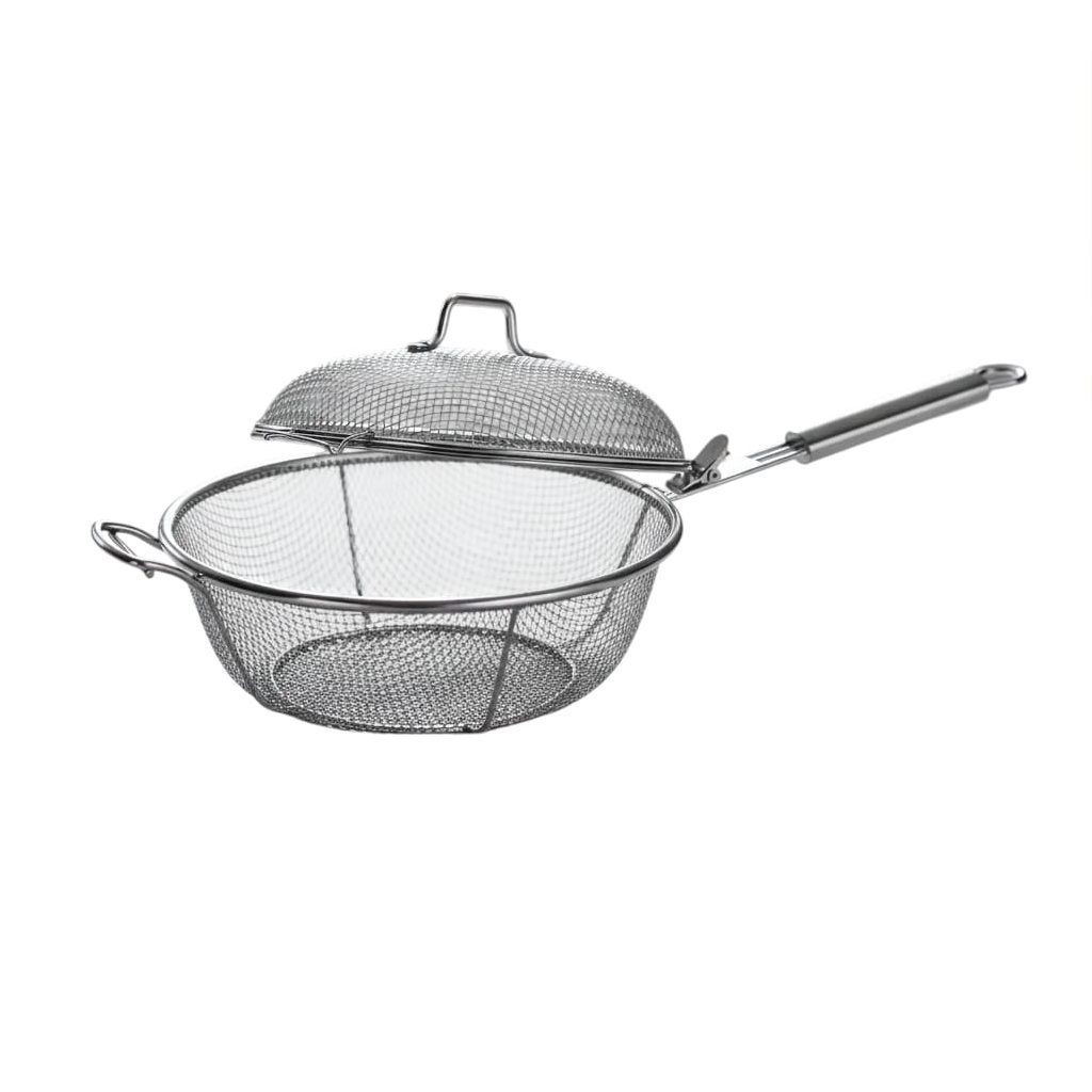 Cesta grill con tapa 5 Cesta grill en acero inoxidable con tapa - Imagen 1