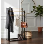 Perchero despojador de bamboo para ropa NEGRO - Imagen 2