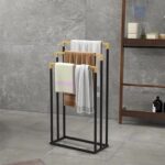 Perchero despojador de bamboo para ropa NEGRO - Imagen 3