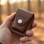 Estuche de cuero marrón ZIPPO - Imagen 4
