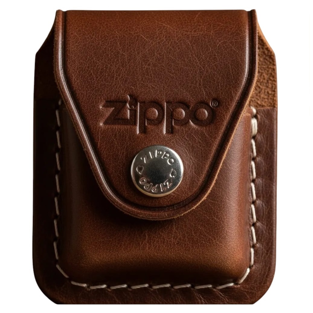 Estuche de cuero marrón ZIPPO 9 Estuche de cuero marrón ZIPPO - Imagen 1