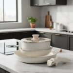 Juego x 5 piezas de ollas batería de cocina Beige SELECTA - Imagen 3