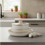 Juego x 5 piezas de ollas batería de cocina Beige SELECTA - Imagen 4