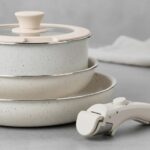 Juego x 5 piezas de ollas batería de cocina Beige SELECTA - Imagen 5
