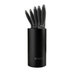 Juego x 5 cuchillos con soporte antideslizante negro TRENTO