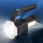 Linterna LED de mano 7 LEDs + farol recargable USB - Imagen 5