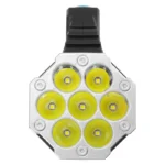 Linterna LED de mano 7 LEDs + farol recargable USB - Imagen 3