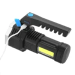 Linterna LED de mano 7 LEDs + farol recargable USB - Imagen 6