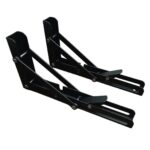 Set x 2 ménsulas plegables NEGRAS