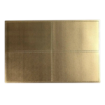 Pack x 4 individuales dorados simil cuero
