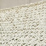Red Malla Sombra 4x3 Decoración Camuflaje beige/ blanco Toldo Uv