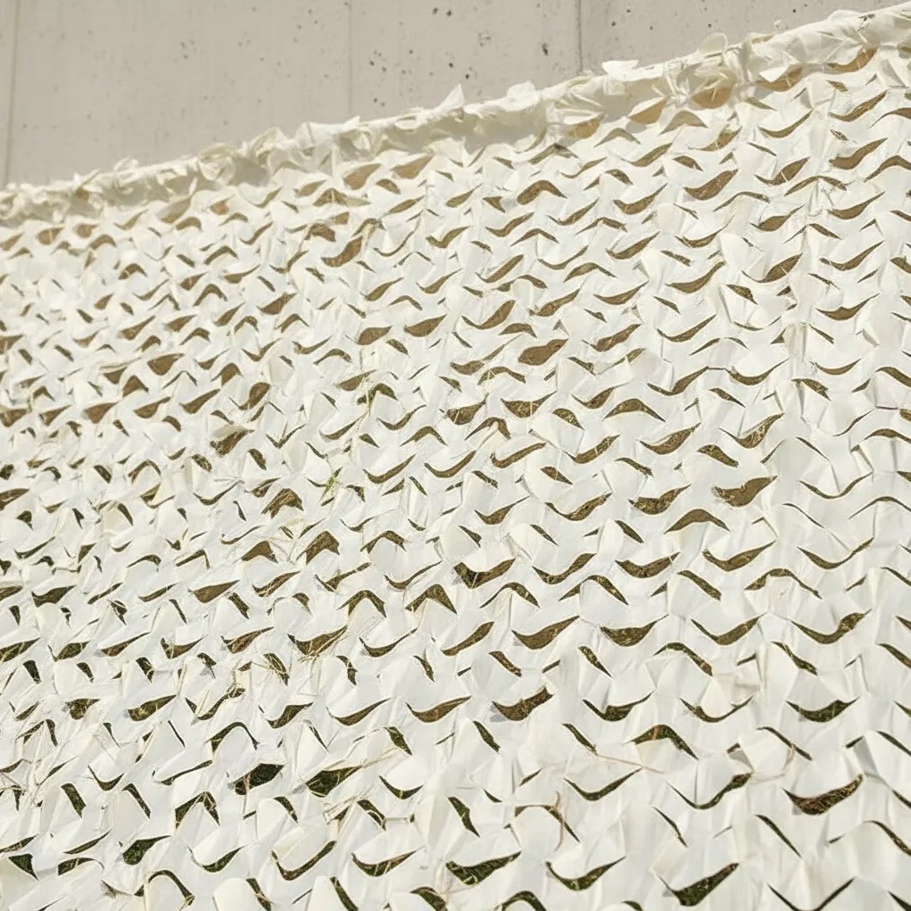 Malla sombra beige blanco 3x4m h Red Malla Sombra 4x3 Decoración Camuflaje beige/ blanco Toldo Uv - Imagen 1