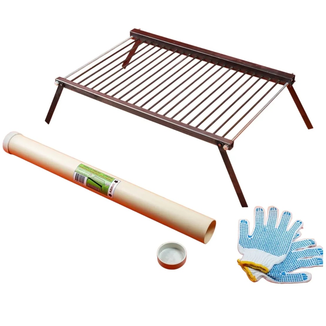 Parrilla PROMEL Parrilla plegable 60x40 cm Familiar PROMEL - Imagen 1