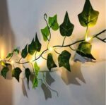 Guirnalda de luces con hojas solar decorativa - Imagen 2