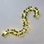 Guirnalda de luces con hojas solar decorativa - Imagen 5